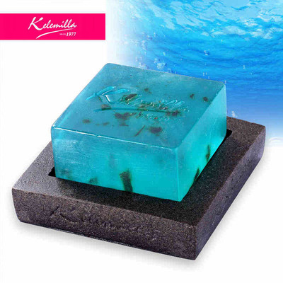 蓝色海洋海藻防晒嫩肤皂 天然美白补水洗脸皂 手工皂洁面皂精油皂