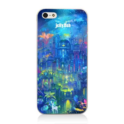 Jellyfish原创彩绘 苹果iphone5/5S/6/6plus 三星note3手机壳