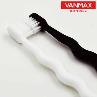 日本原装进口CI黑白情侣牙刷1对小头中软毛成人牙刷正品牙龈按摩