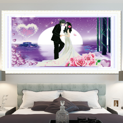 十字绣婚礼系列新款5D钻石画客厅卧室现代简约十字绣套件情侣