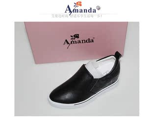 艾曼达正品女鞋Amanda专柜16新款牛皮单鞋透气休闲鞋