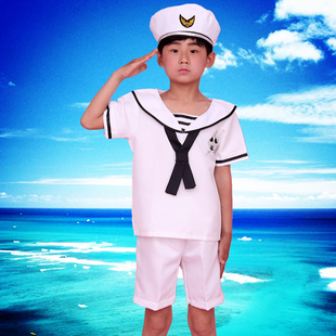 男款小海军演出服表演服海军合唱服男女小海军服装幼儿舞蹈演出服