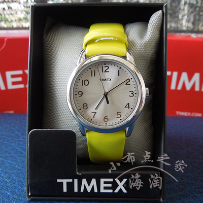 天美时timex女表 T2P084黄色表带圆形表盘 时尚潮流手表 现货包邮