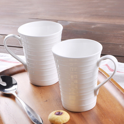 创意带盖勺马克杯子 欧式陶瓷茶水杯子 大容量咖啡牛奶杯子