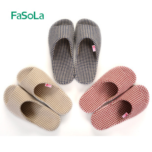 FaSoLa日本 春秋拖鞋 家居家用室内情侣防滑地板凉拖男女托鞋