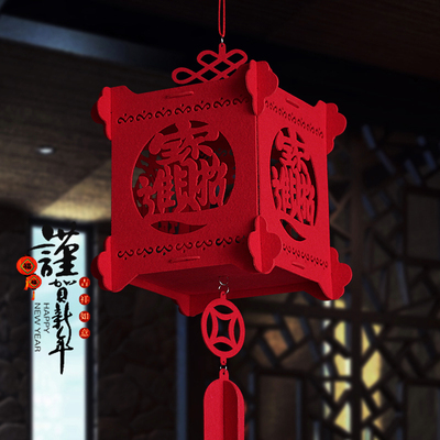 新年宫灯商场展会活动庆典春节装饰 室内创意特色手工红灯笼挂饰