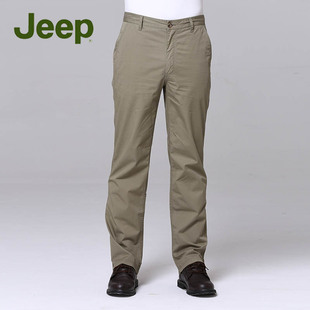 JEEP/吉普专柜夏季薄款无褶大码宽松休闲裤长裤JS11WP102