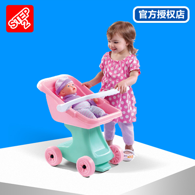 美国进口STEP2玩具儿童购物车超市手推车 宝宝过家家娃娃推车7002