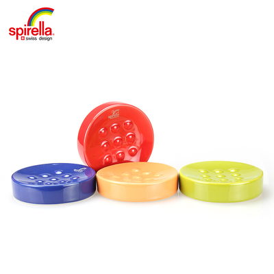 瑞士品牌SPIRELLA水柱Tube简约创意彩色陶瓷圆形香皂盒沥水肥皂碟