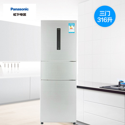 Panasonic/松下 NR-C32WPD1-S(BCD-316WPDCA-S)三门电冰箱316L