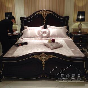 宫廷法式双人床 实木床 高档欧式家具一号店 卧室家具