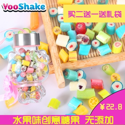 yoo_shake澳洲进口diy创意手工糖果切片硬糖HelloKitty礼盒瓶装