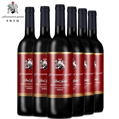 圣骑庄园澳洲进口干红西拉澳大利亚红酒葡萄酒750ml*6红酒整箱装