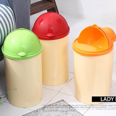 韩国lady bug垃圾桶筒 有盖 卫生间厨房家用