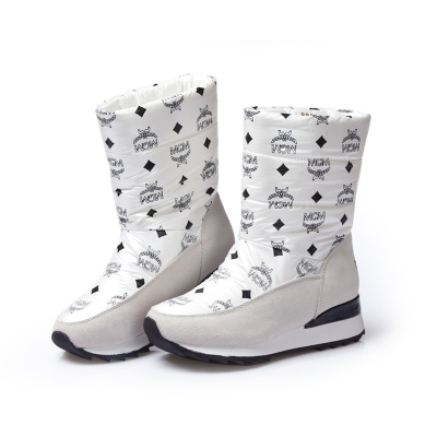 2015冬季新款真皮雪地靴羽绒靴女靴子防水平跟厚底棉靴子短筒靴