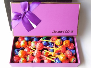 36颗真知棒棒棒糖礼盒水果味七夕送男女友创意星空棒棒糖果包邮