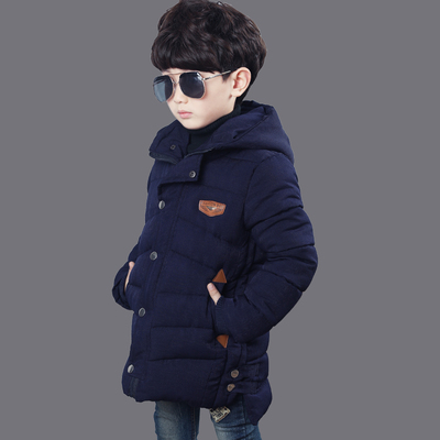 2015冬季男童韩加厚羽绒棉服中大童保暖外套儿童冬款棉衣10-12岁