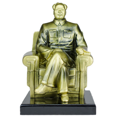 伟人开光办公室家居装饰树脂摆件毛泽东主席人物雕塑铜像工艺品27