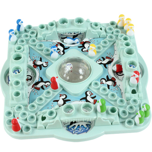 企鹅竞赛飞行棋3D立体跳棋保护环境环保理念儿童桌面游戏益智玩具