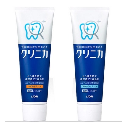 日本原装进口 LION/狮王 CLINICA酵素洁净立式牙膏(清新薄荷)130g