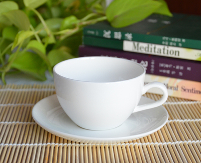 正品创意唐山骨瓷咖啡杯套装 纯白创意陶瓷茶杯咖啡杯碟送勺 特价