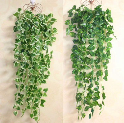 壁挂仿真植物假花藤条装饰藤蔓阳台管道绿叶绿植墙塑料树叶子绿萝