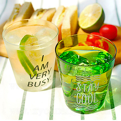 原品2015彩色玻璃杯 果汁杯 耐高温玻璃杯 创意zakka 清新水杯