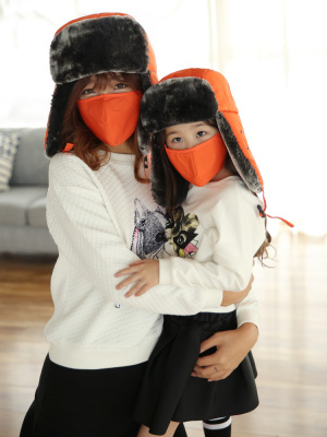 韩版冬季时尚保暖雷锋帽子男女士儿童户外潮护耳挡风亲子帽