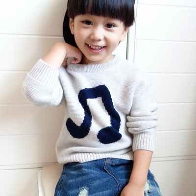 韩版儿童羊绒衫男童毛衣套头圆领加厚针织宝宝羊毛衫定做亲子装纯