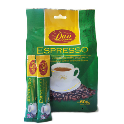 原装进口老挝DAO牌三合一速溶咖啡意式特浓600g正品好喝提神包邮