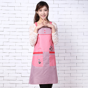 韩版成人可爱背带无袖围裙厨房餐厅公主版时尚工作服特价罩衣包邮