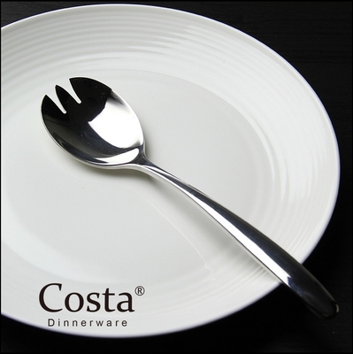 英国Costa不锈钢沙律更西餐勺子不锈钢沙拉匙 出口西餐餐具包邮
