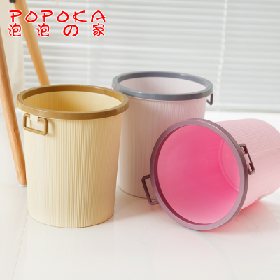 POPOKA家用无盖小垃圾桶批发 卫生间客厅厕所厨房酒店经济垃圾筒