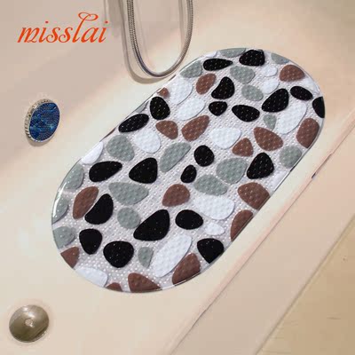 misslai浴室防滑垫 卫生间淋浴房浴垫防滑垫 洗澡按摩地垫带吸盘