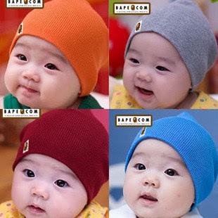 宝宝帽子儿童猿人头套头帽/双层童帽婴儿帽/时尚韩版春秋小孩潮帽