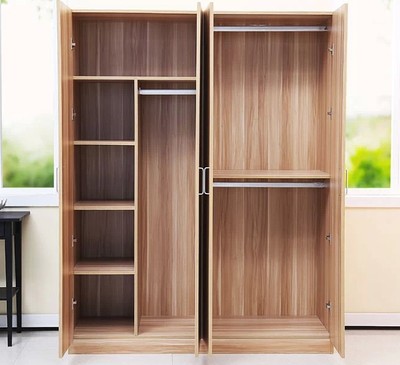 特价 板式简易衣柜实木质组合组装移门衣柜二三四门衣柜衣橱家具