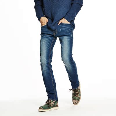 LEElff正品专柜男士牛仔裤潮流韩版休闲直筒新款2015青年长裤修身