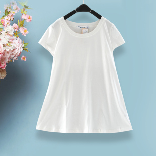 白色纯棉全棉孕妇短袖T恤 孕妇打底衫 韩版孕妇装上衣春秋季夏装