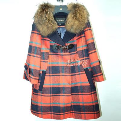 YWD7153气质时尚羊毛外套 专柜正品 2015秋冬新款