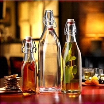 250-1000ml酒瓶密封玻璃瓶卡扣果汁瓶饮料玻璃瓶发酵瓶酵素瓶