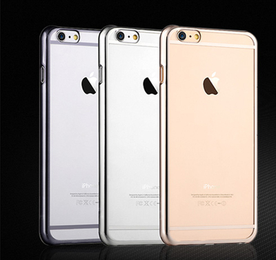 苹果6硬壳iPhone6电镀超薄手机壳男女款4.7/5.5寸保护套透明外壳