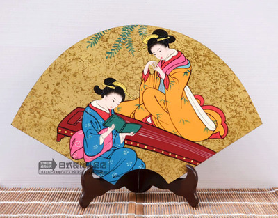 日本【全手工传统工艺漆画】日式-装饰画/漆器 圆形台板漆画