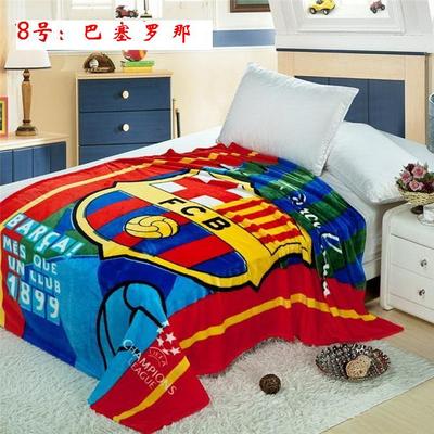 巴萨足球球迷用品纪念品 床上用品绒毛毯床单空调被子 梅西内马尔