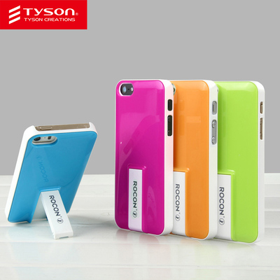 tyson 苹果5 iphone5s手机壳/套手机保护外壳新款女创意带支架