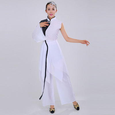 长袖连衣裙装成人蒙古族演出服装舞蹈服舞台服舞蹈女民族衣服套装
