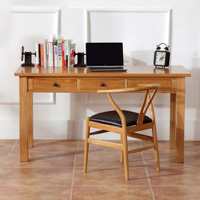 海乐居HB美国进口白橡木纯实木学习桌 书桌写字台 办公桌 电脑桌