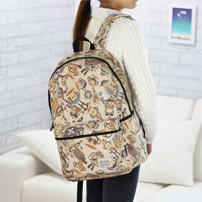 2015新款女士双肩包韩版潮中学生书包学院风休闲背包旅行包旅行包