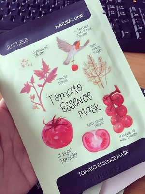 【买十送一再包邮】韩国正品JUST BB果纤维系列~番茄活力精华面膜