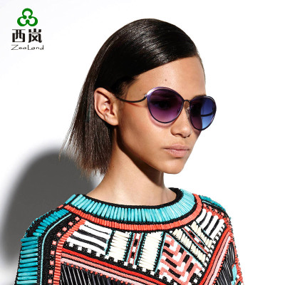 西岚zealand品牌高档超轻纯钛金属框架时尚潮流太阳镜个性眼镜