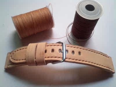头层牛皮/植鞣革  纯手工  薄型表带